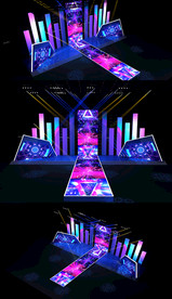 动感舞台3Dmax设计模型