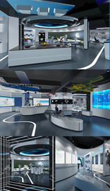 现代科技展厅3DMAX模型