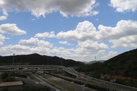 蓝天白云延时视频