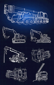 矢量线描工程重工机械系列