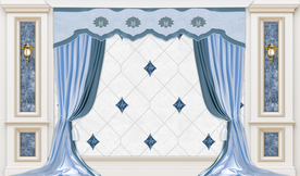 欧式窗帘背景