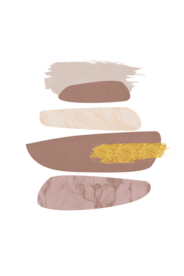 莫兰蒂色几何图案装饰画