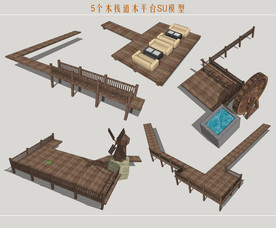 景观木栈道平台