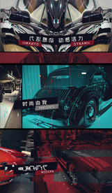 动感活力故障效果展示视频素材