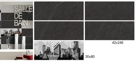 灰黑大理石瓷砖设计文件通道分色
