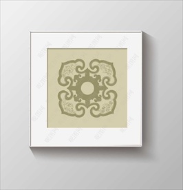 中式花纹矢量图