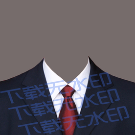 西装证件照模板
