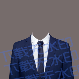 露肩证件照模板