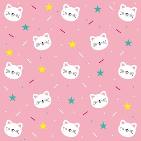 卡通小猫背景图