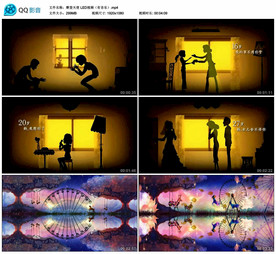 摩登天使 幼儿舞蹈舞台背景视频