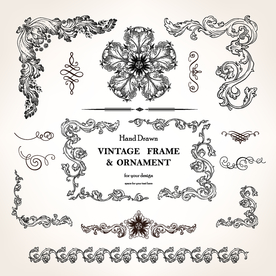 欧式花纹 欧式边框 欧式花边