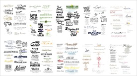 2020最新影楼婚纱字体