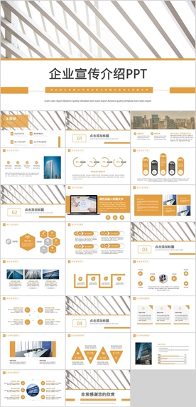 大气企业宣传公司简介PPT