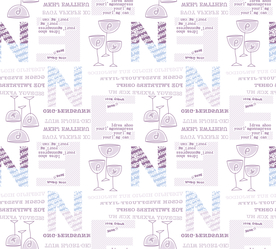 大牌字母抽象酒杯乱花