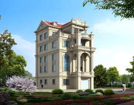 石材干挂欧式住宅