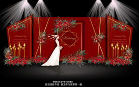 红色主题婚礼