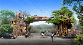 公园主入口效果