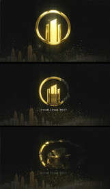 金属logo腐蚀特效AE模版