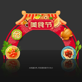美食节门头