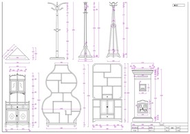 CAD尺寸图 民国 老家具
