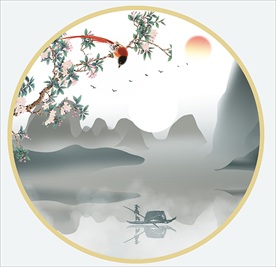 意境水墨画 禅境山水 水墨小品