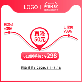 淘宝天猫618年中大促价格曲线