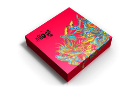 高清分层龙凤月饼盒