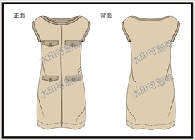服装设计连衣裙