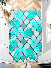 几何抽象轻奢抽象玄关地毯