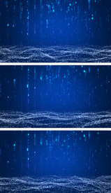 4k高清蓝色海洋粒子LED背景