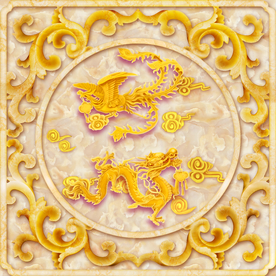 龙凤呈祥玉雕装饰画