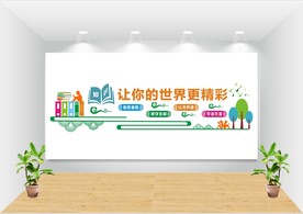 校园阅读文化墙