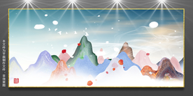 现代组合无框画