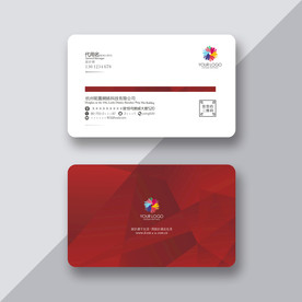 红色名片