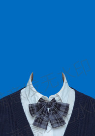 女生领结衣服模板