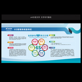 企业6S管理系统模板看板