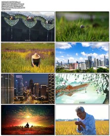 诗意中国对颂朗诵led舞台背景