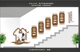 楼道乡村振兴文化墙