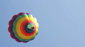 五彩的热气球