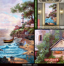 竖式-田园地中海风景