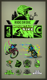 矢量山地骑行竞技文化