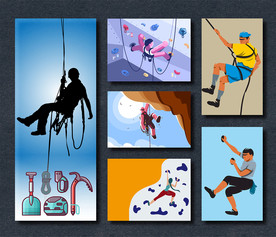矢量徒手攀岩运动系列