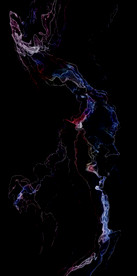 大理石飘带抽象玄关装饰画