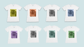 老虎系列T恤企业文化衫