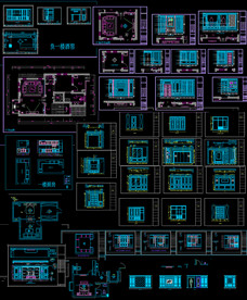 全屋别墅cad图纸