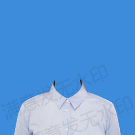 证件照蓝衬衫