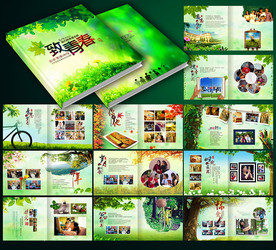 毕业纪念册同学会画册模板