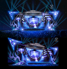 酷炫 音乐节 舞台 舞美