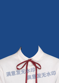 证件照白色衬衫