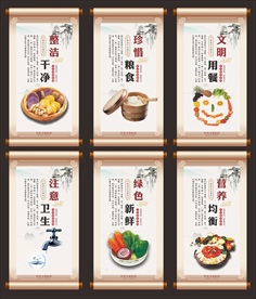 食堂展板